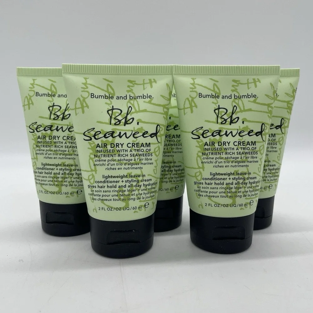 NEW Bumble and bumble. Seaweed Air Dry Cream 2oz/60mL Travel Size Lot‎ of 5